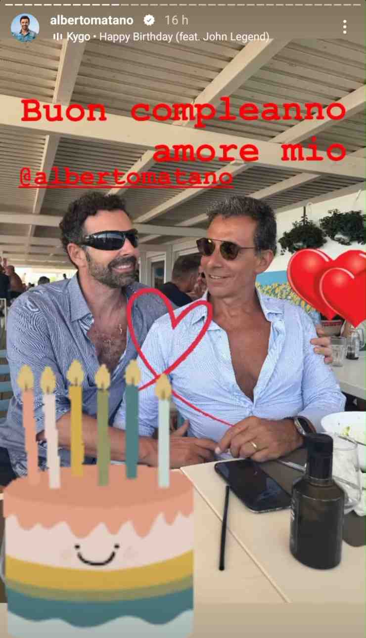 Alberto Matano festeggia compleanno